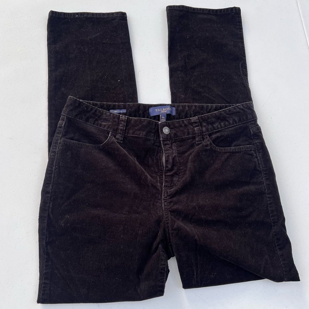 Talbots Black Corduroy Pants